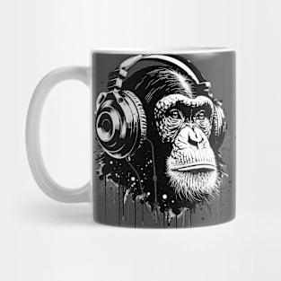 Rhythmic Soul: The Music-Loving Chimp Mug